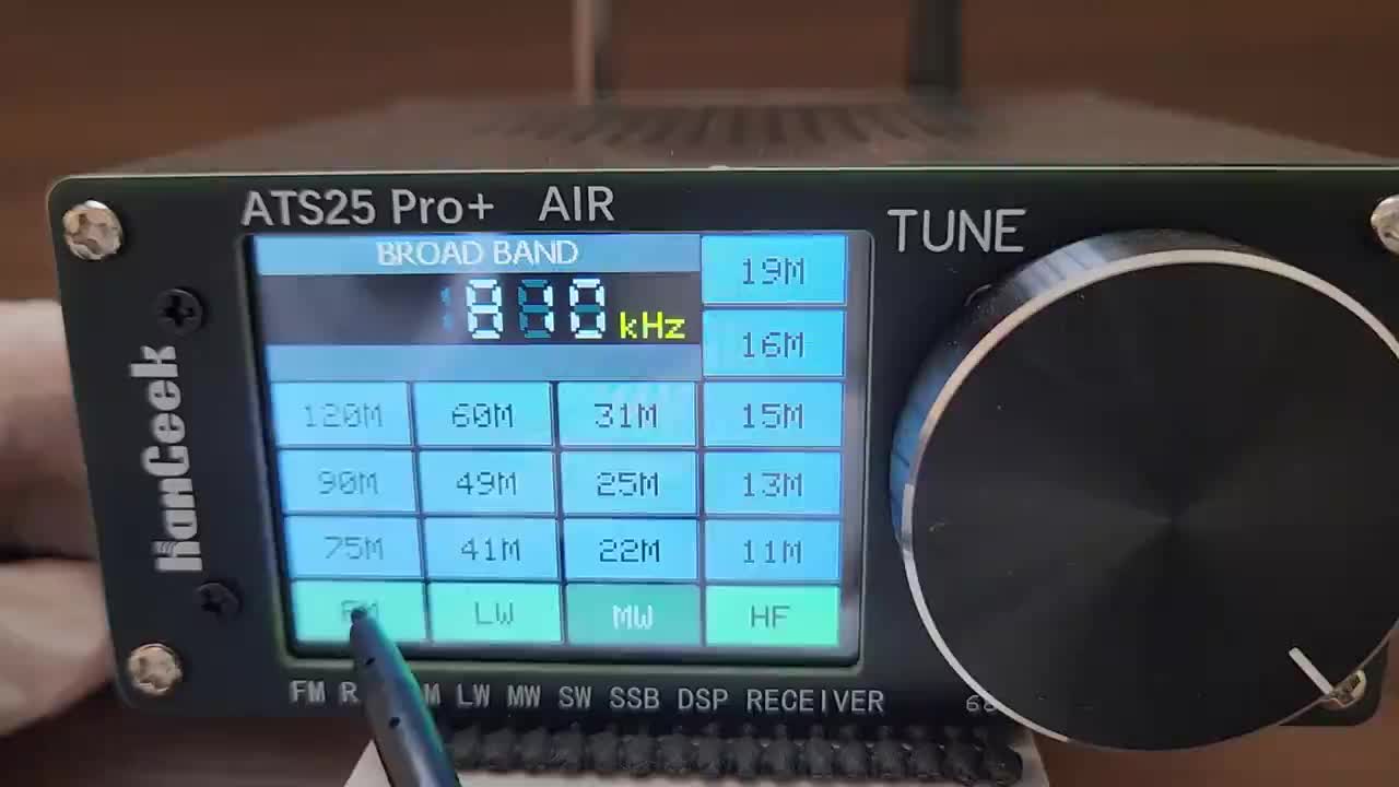 HAMGEEK ATS25 Pro+ FM SW SSB MW LW AIR SDR レシーバー 航空帯域