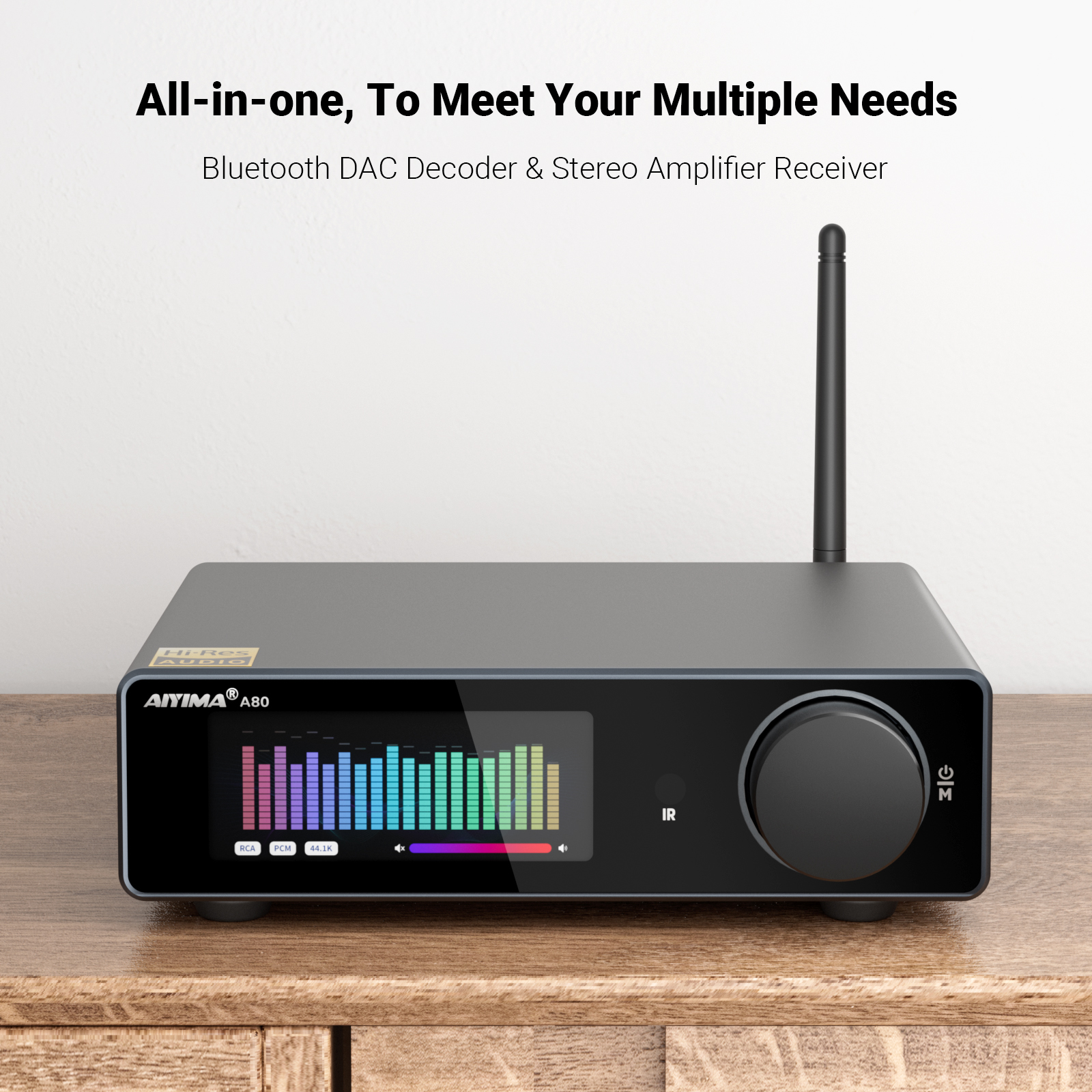 AIYIMA A80 TPA3255 Bluetooth Amplifier PFFB With DAC Electronic UV