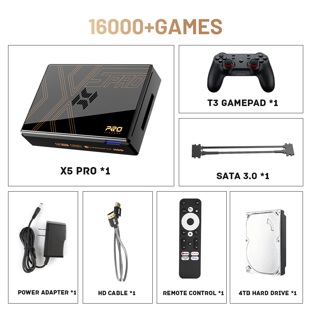 Kinhank スーパーコンソール X5 プロレトロゲームコンソール 16000