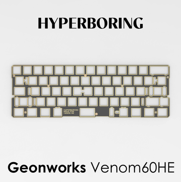 Geonworks-venom 60 he pcb磁気スイッチ、カスタムdiyメカニカル