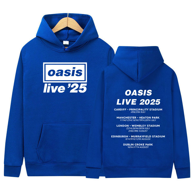 2025 O-Oasis Live 25 Tour Print Hoodie Men's Retro Long Sleeve