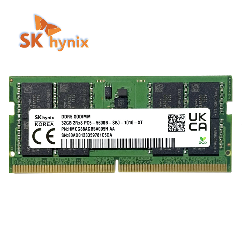 SK Hynix DDR5 Laptop Memory 32GB/64GB 5600MHz 2Rx8 PC5-5600B