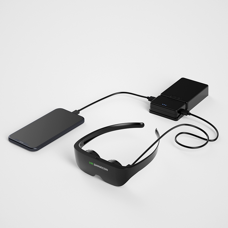 Vr shineccon-オールインワンの3Dメガネ,SC-AI08 xr,時計,テレビ,時計