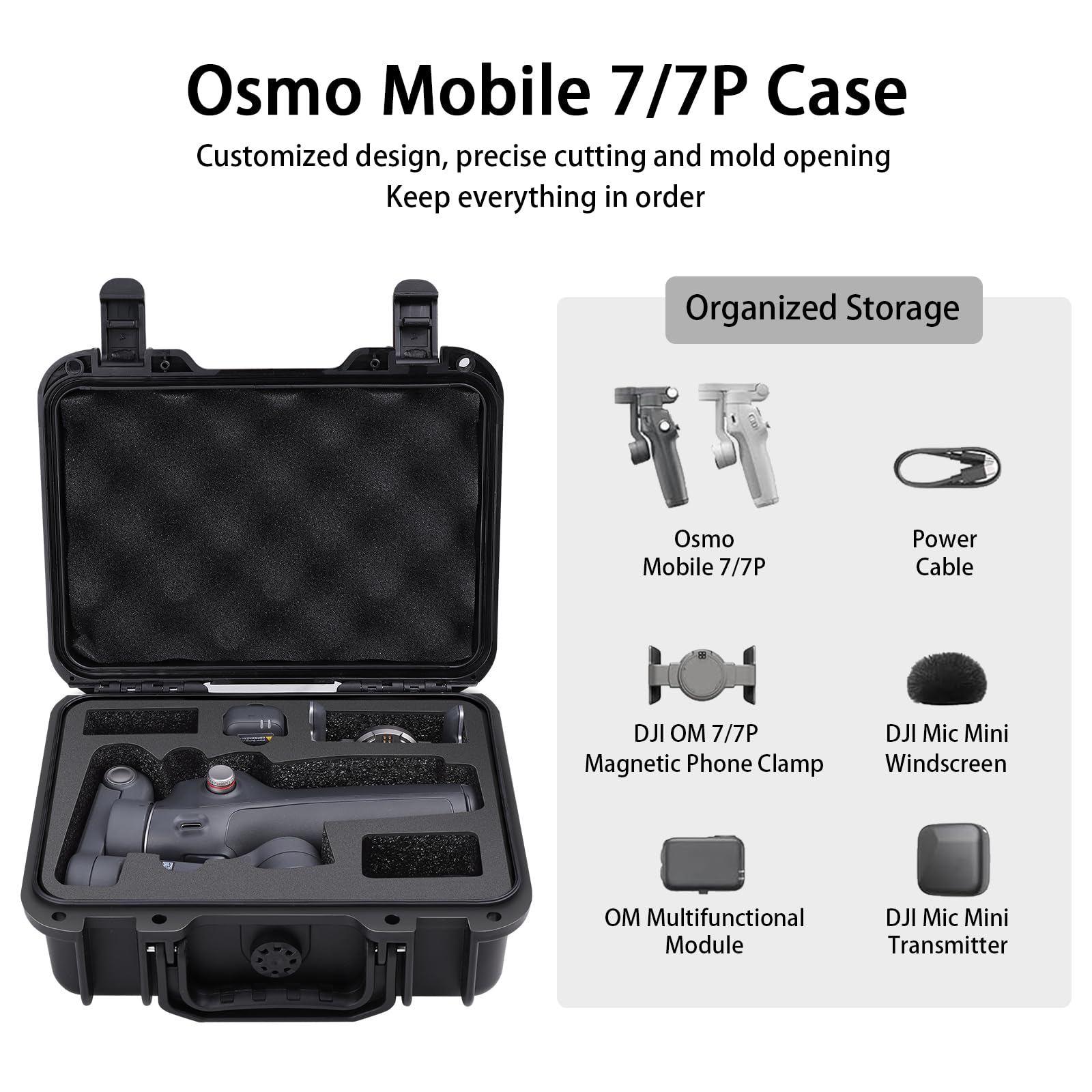 For DJI Osmo Mobile 7/7P - IP67 Waterproof, Shockproof Protective