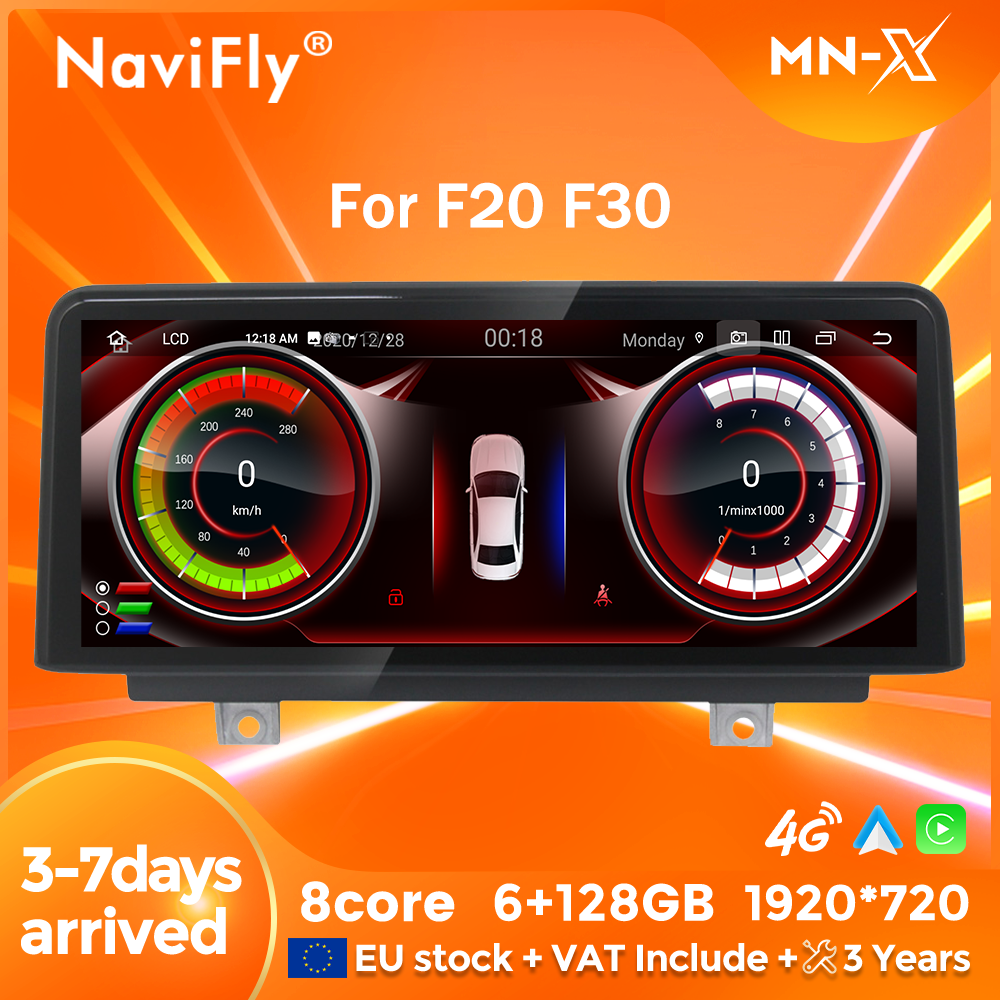 Navifly-bmw、Android 14、自動ナビゲーション、Carplay、1、2、f20