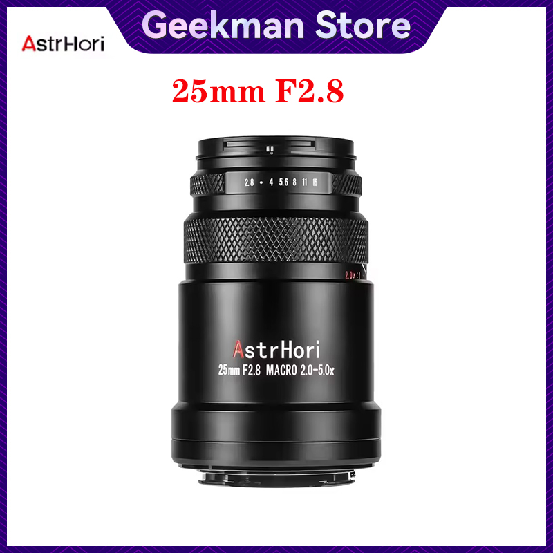 AstrHori Macro 25mm F2.8 2X 5X Full Frame Ultra Lens for Sony E
