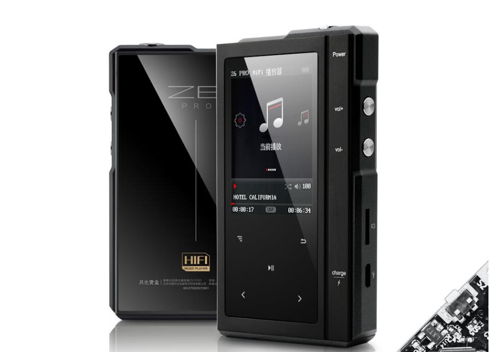 ポータブルHi-Fi音楽プレーヤーz6pro,mp3,デュアルコア,ワイヤレス