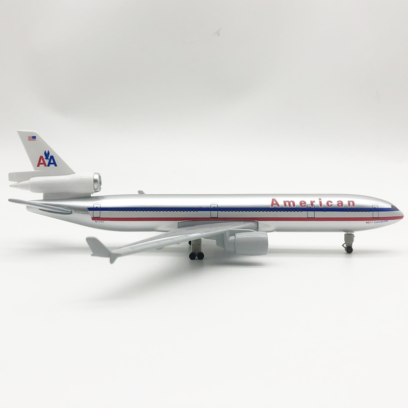 20cm diecast md11 MD-11 b777 klm americano world cargo companhias