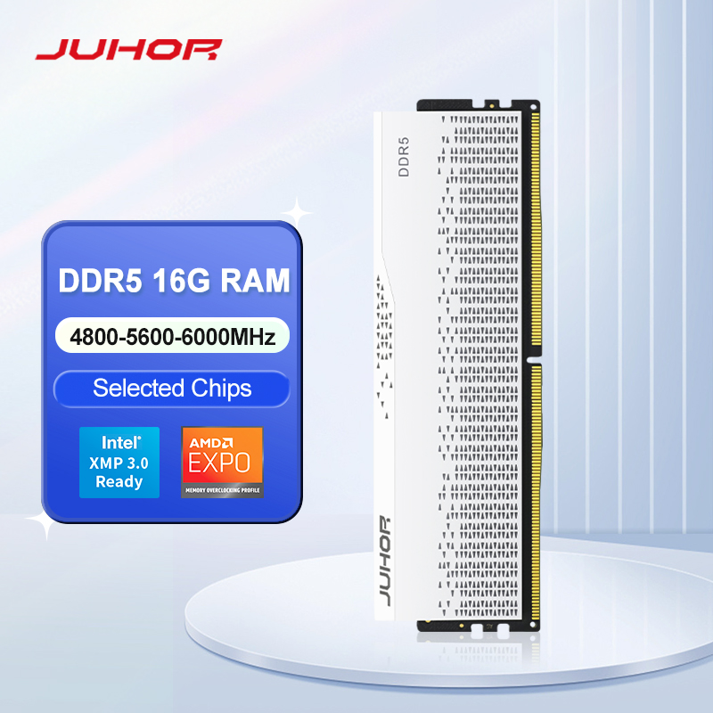 JUHOR DDR5 16GB 4800MHz 5600MHz 6000MHz RAM UDIMM コンピューターPC