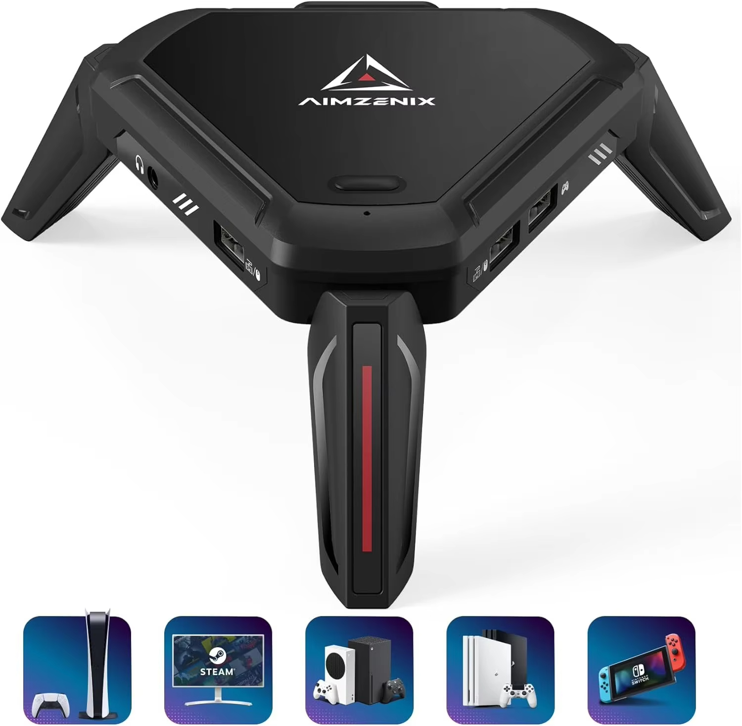 AIMZENIX AX600 MONSTER K&M Game Adapter for PS5, PS4, XONE, X360