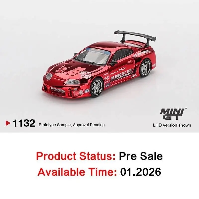 PreSale MINIGT 1132 1:64 Toyota Supra A80 Top Secret GT300 Top