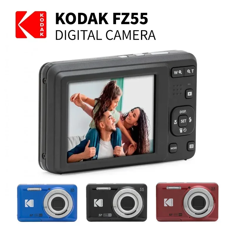 KODAK PIXPRO FZ55-RD 16MP Digital Camera 5X Optical Zoom 28mm Wide
