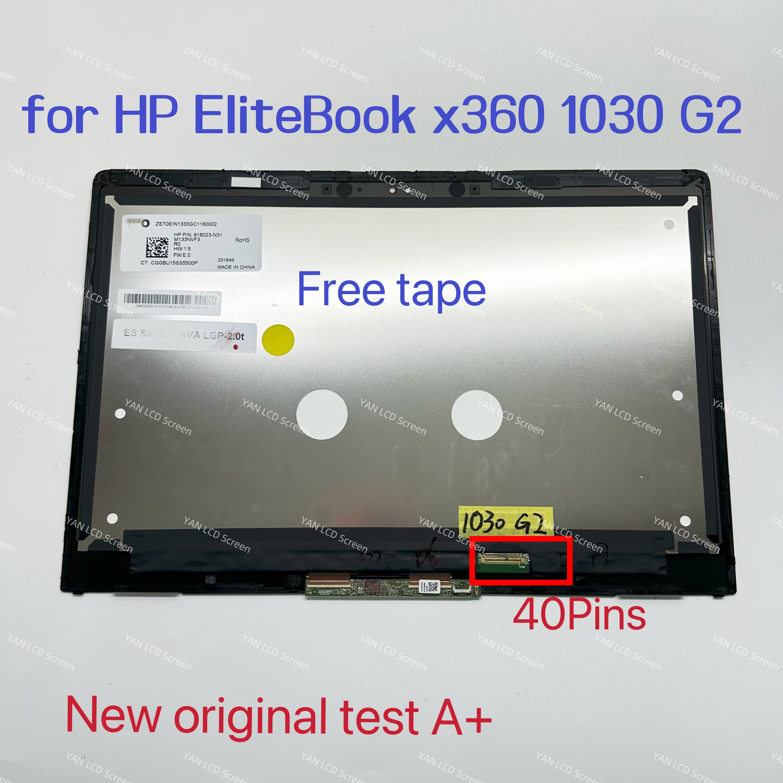 13.3 Inch Touch Screen For HP EliteBook X360 1030 G2 Digitizer
