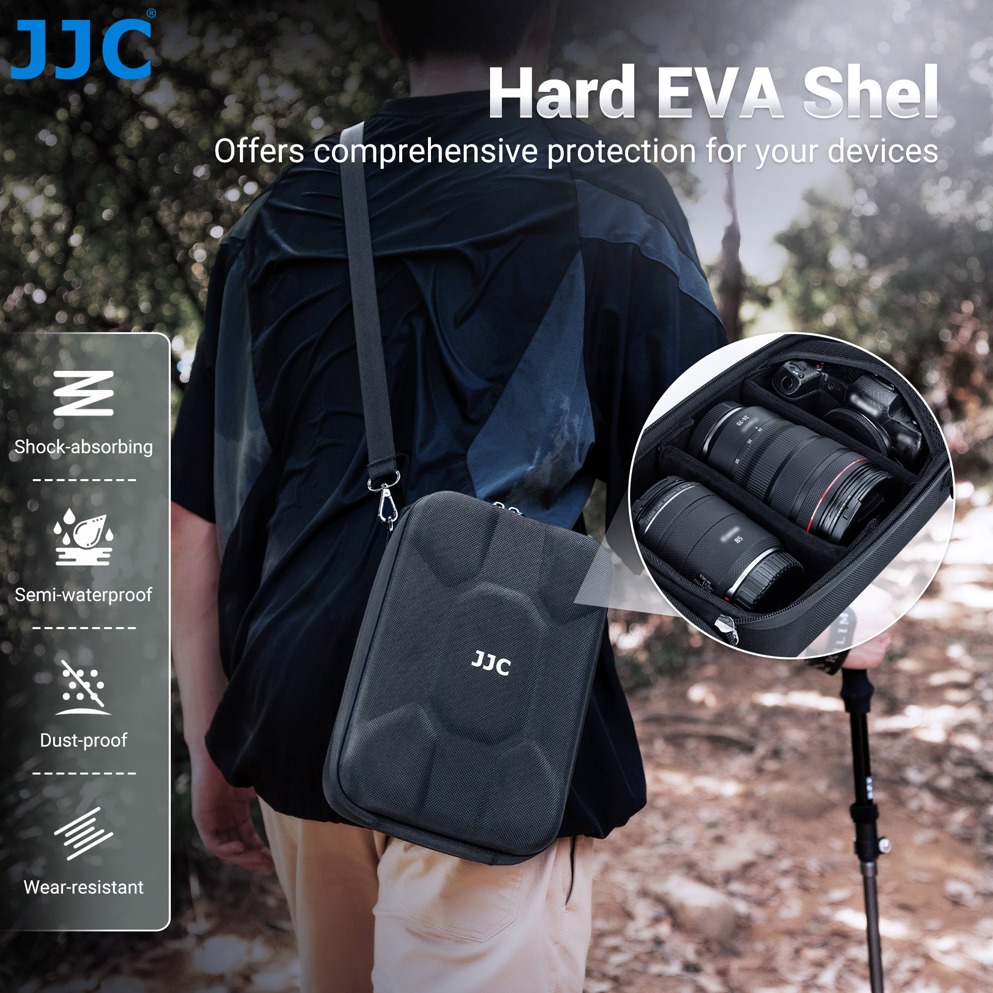 JJC Hard Camera Travel Case Bag For Sony A7 V A7V A7M5 A7R5 A7IV V