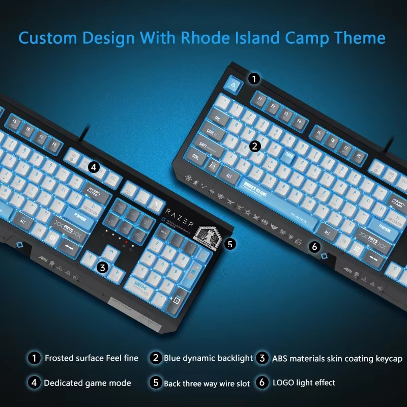 Razer Arknights Rhodes Island Limited Edition 104 Key Wired Gaming