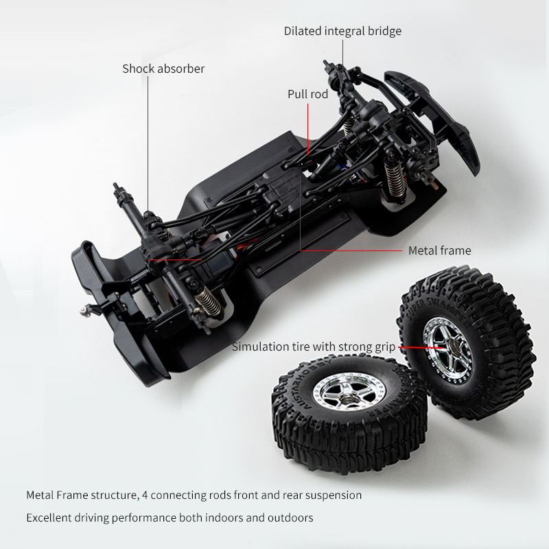 JJRC C8801 1:18 RC Car Full Scale Wrangler Climbing Off Road Car