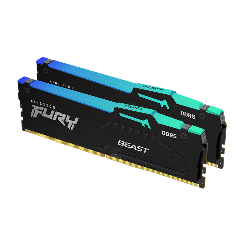 Kingston FURY Beast DDR5 RGB 8GB 16GB 32GB 4800 5200 5600 6000 MHz