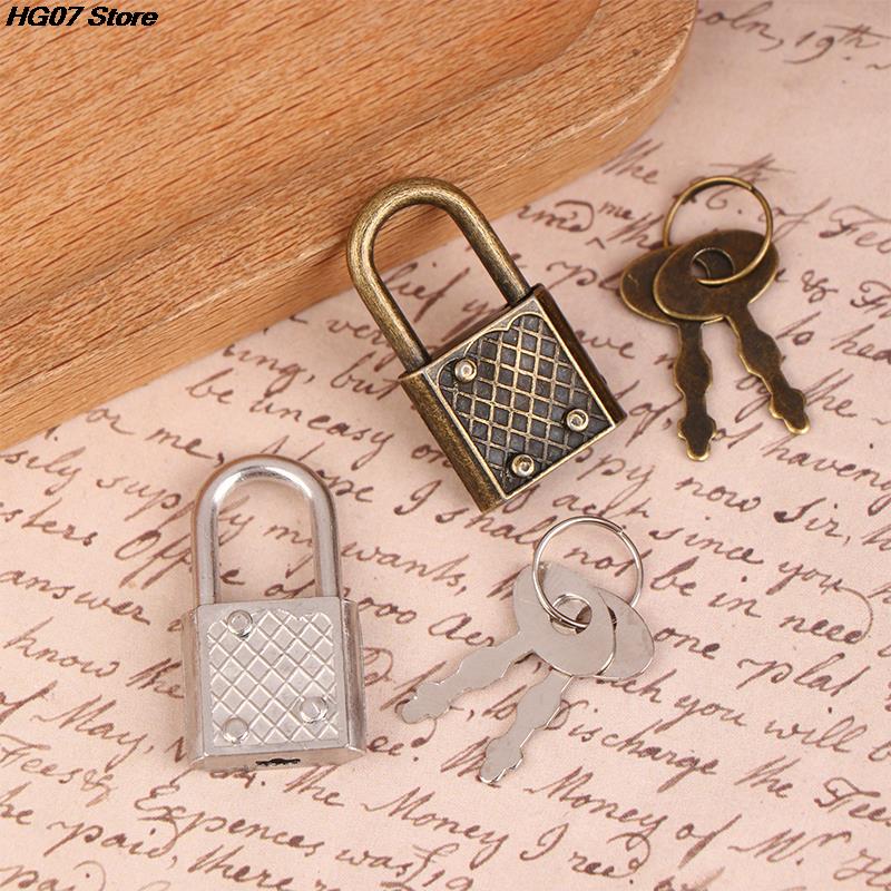 New 1Set Mini Retro Padlock for Notepad Diary Small Luggage Box