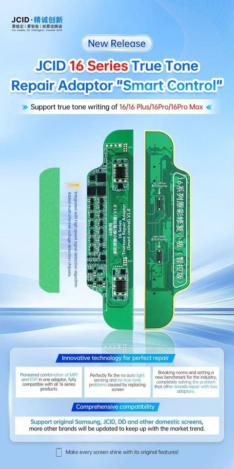 IPhone,jcid 13,14,15,16シリーズ用のTrue Toneスクリーン修理