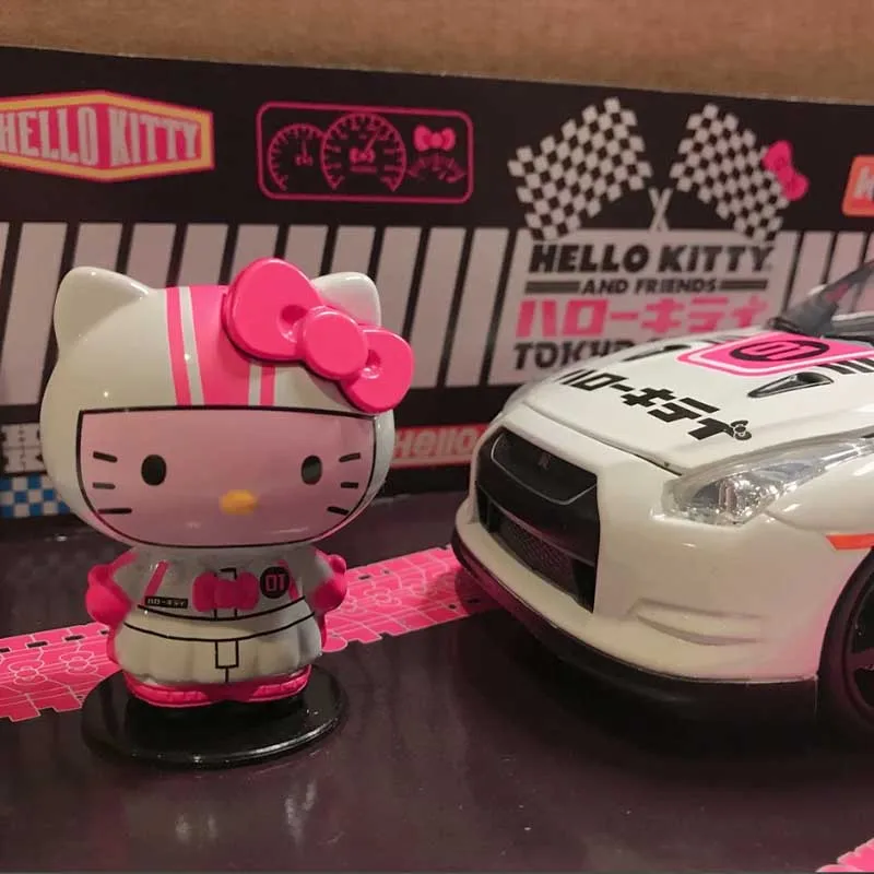 ハローキティ車のおもちゃアニメフィギュアサンリオ Kt 猫 1:24