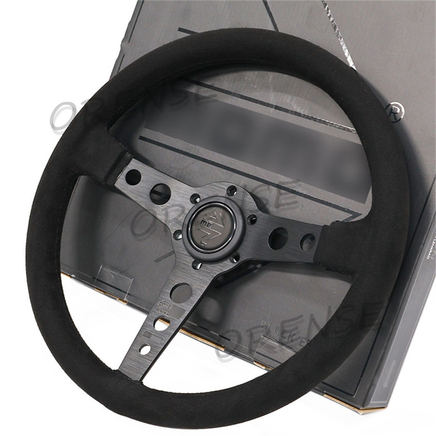 14 インチブラックエディション MOMO スエードレザーステアリング