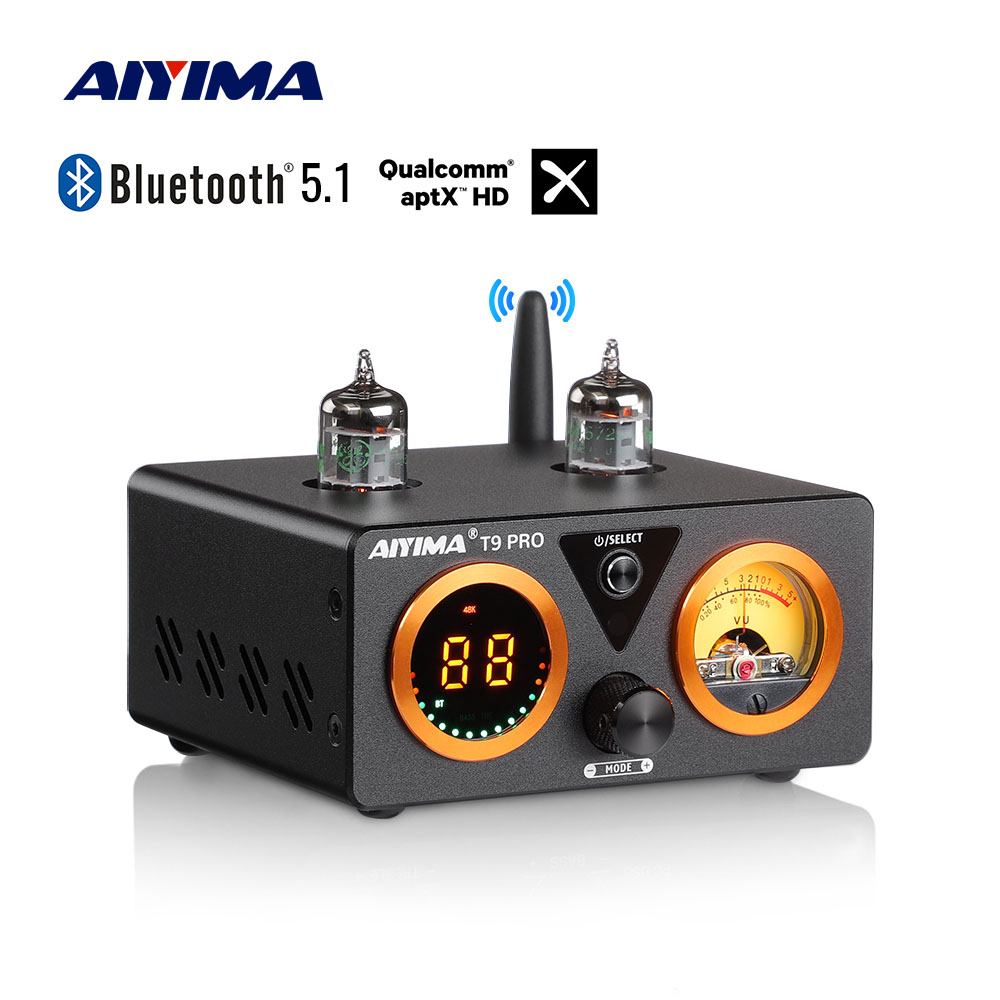 AIYIMA Audio T9 Pro Stereo Vacuum Tube Amplifier Bluetooth 5.1