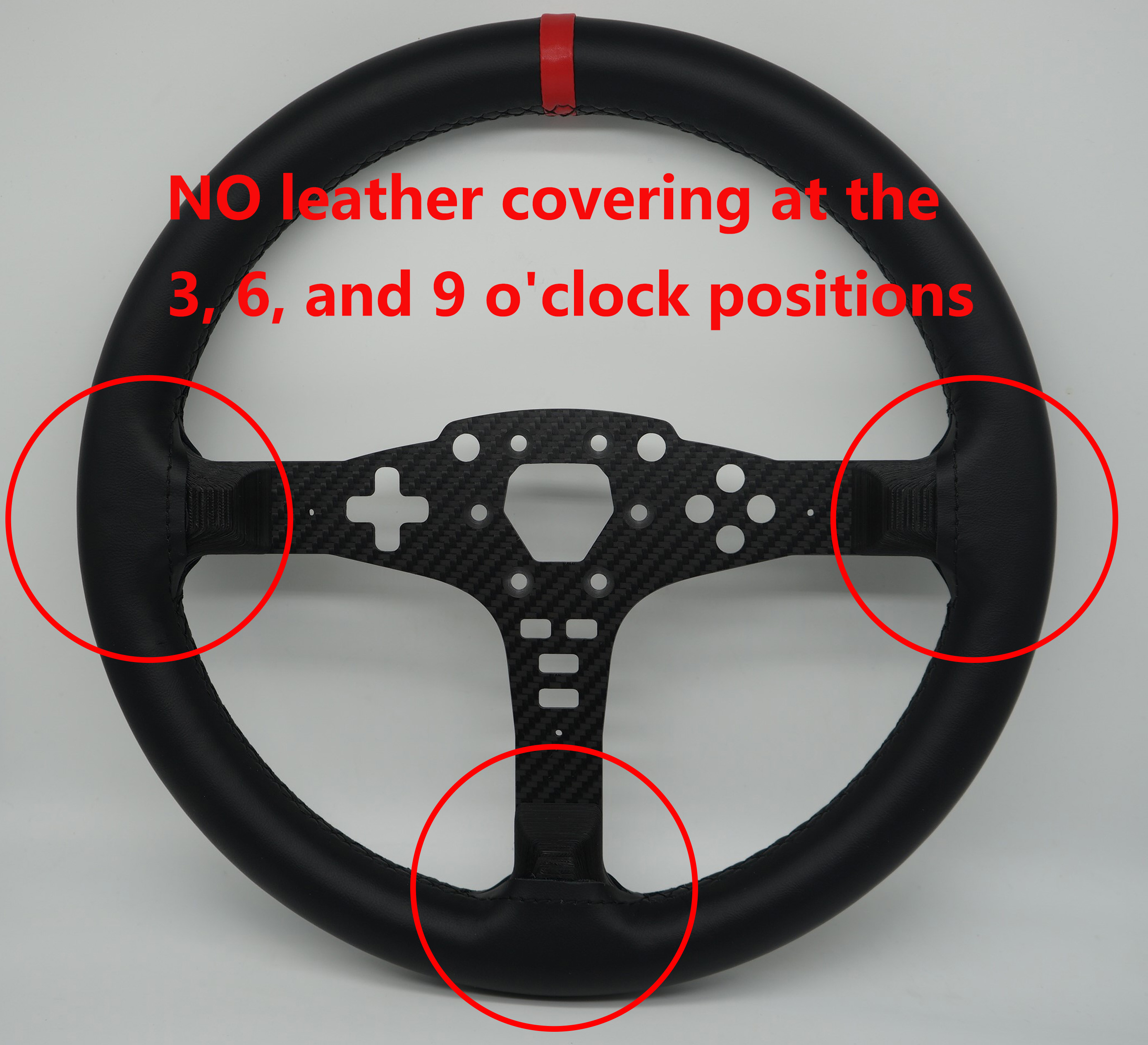 SIMPUSH 13inchs 33cm Circular steering wheel Rally sim racing MOD