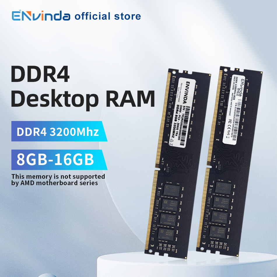 ENVINDA DDR4 PC RAM メモリア 8 ギガバイト 16 ギガバイト 3200MHz