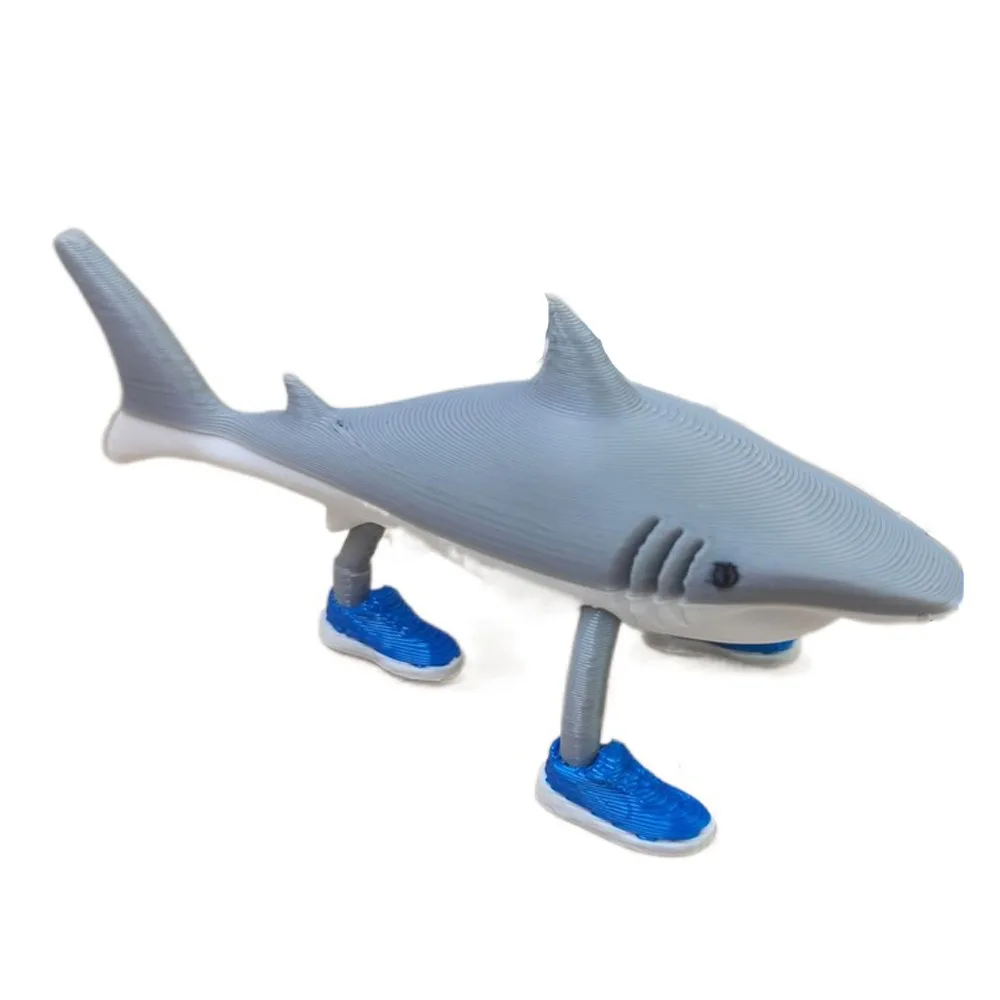 Shark Tungtungtung Shahur Figure AI Brainrot Funny Doll Tralalero