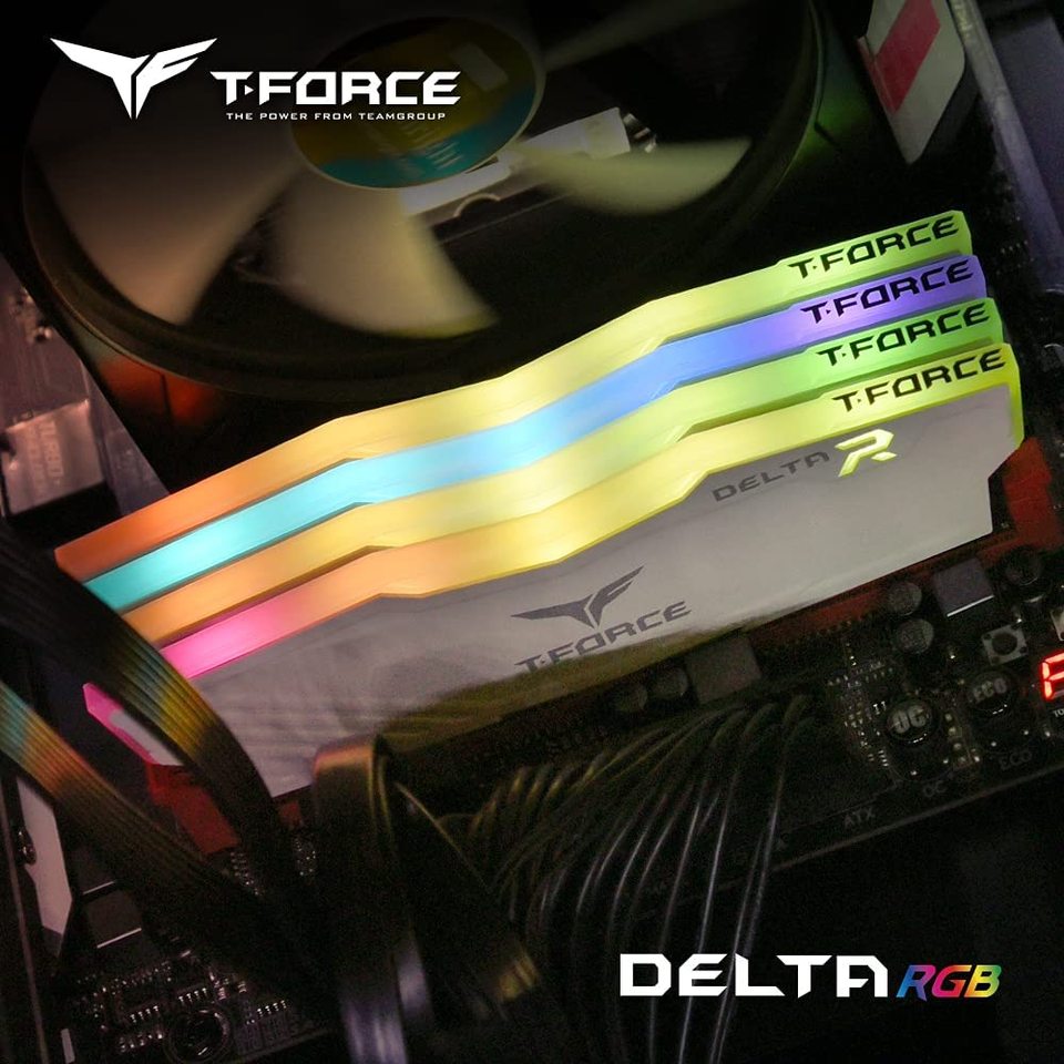 TEAMGROUP T-Force Delta RGB DDR4 8GB 16GB 3200MHz CL16 3600MHz