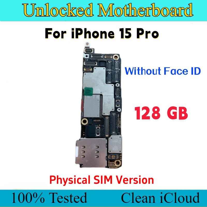 IPhone 15 Pro用のロック解除されたマザーボード,iCloudプレートの交換