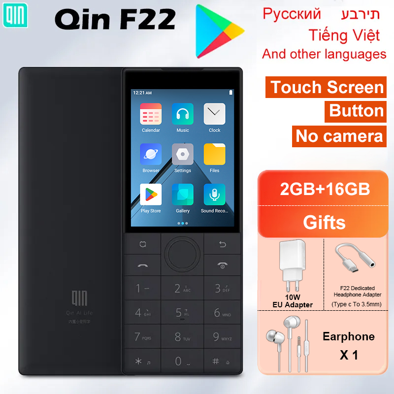 Qin F22 Touch Screen No Camera Wifi 2.8 Inch 16GB/32GB MTK6739
