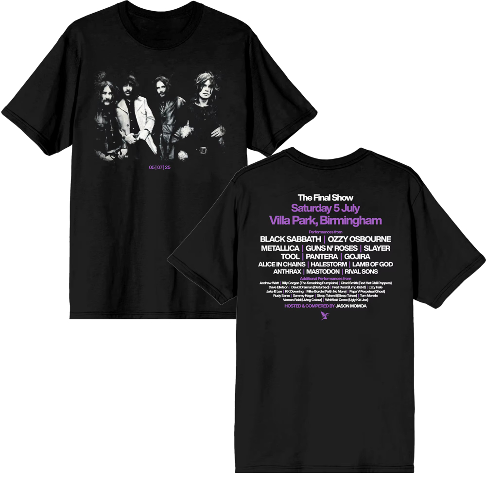 Black Sabbath and Ozzy Osbourne Back To The Beginning Merch Event