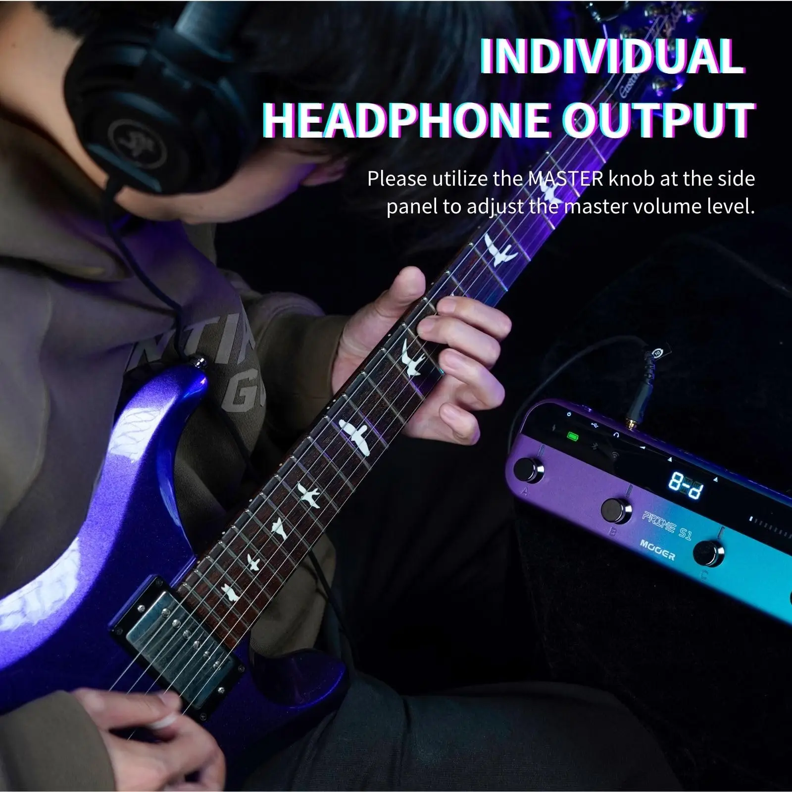 MOOER ギターペダル Prime S1 エフェクター 128 ギターエフェクト付き