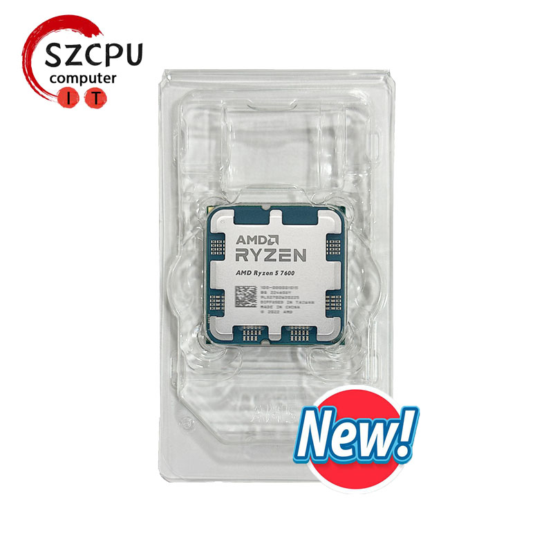 AMD Ryzen 5 7600 R5 7600 3.8 GHz 6-Core 12-Thread CPU 5NM L3=32M