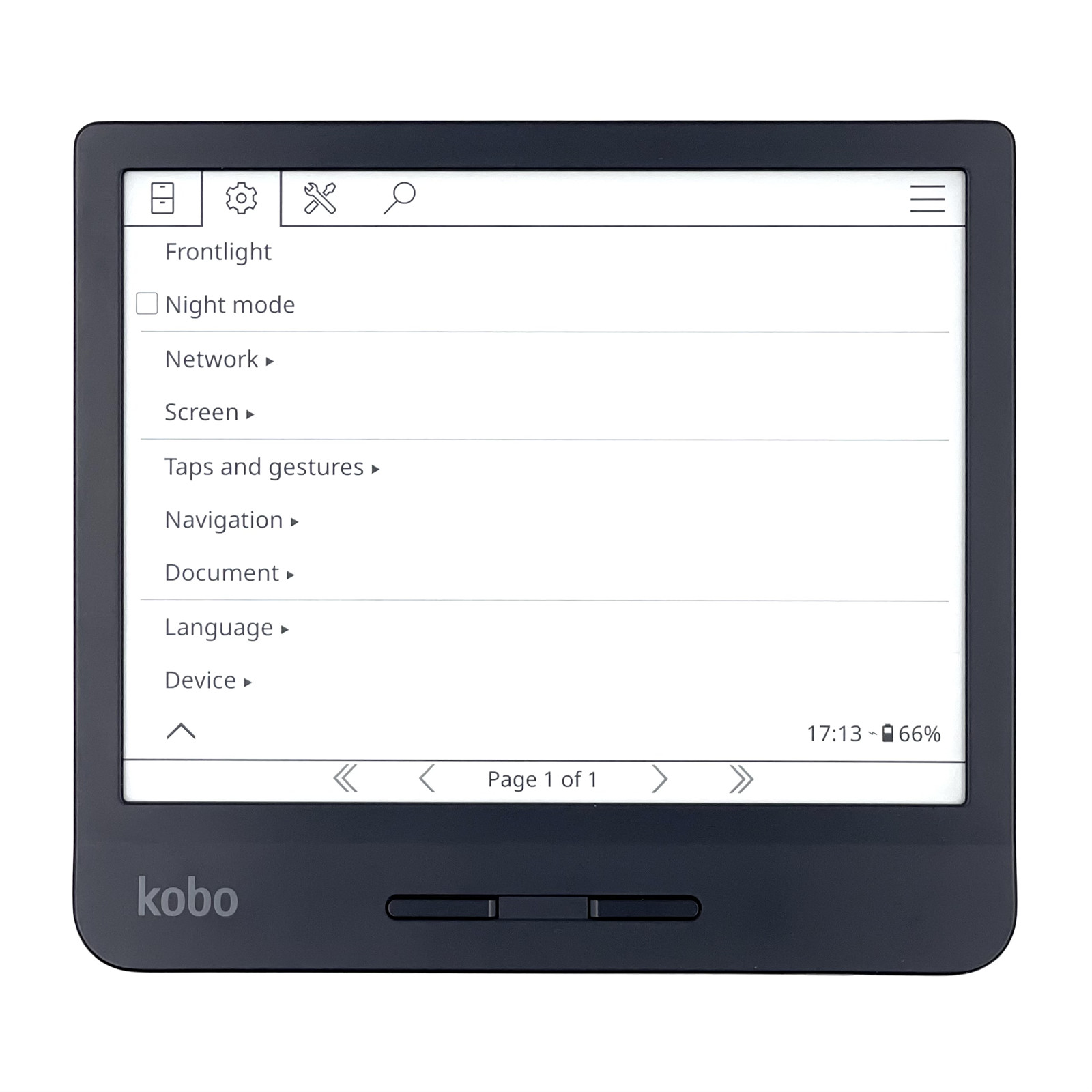 Kobo 7インチ 電子書籍 Libra H2O ブラック 7インチディスプレイで192g