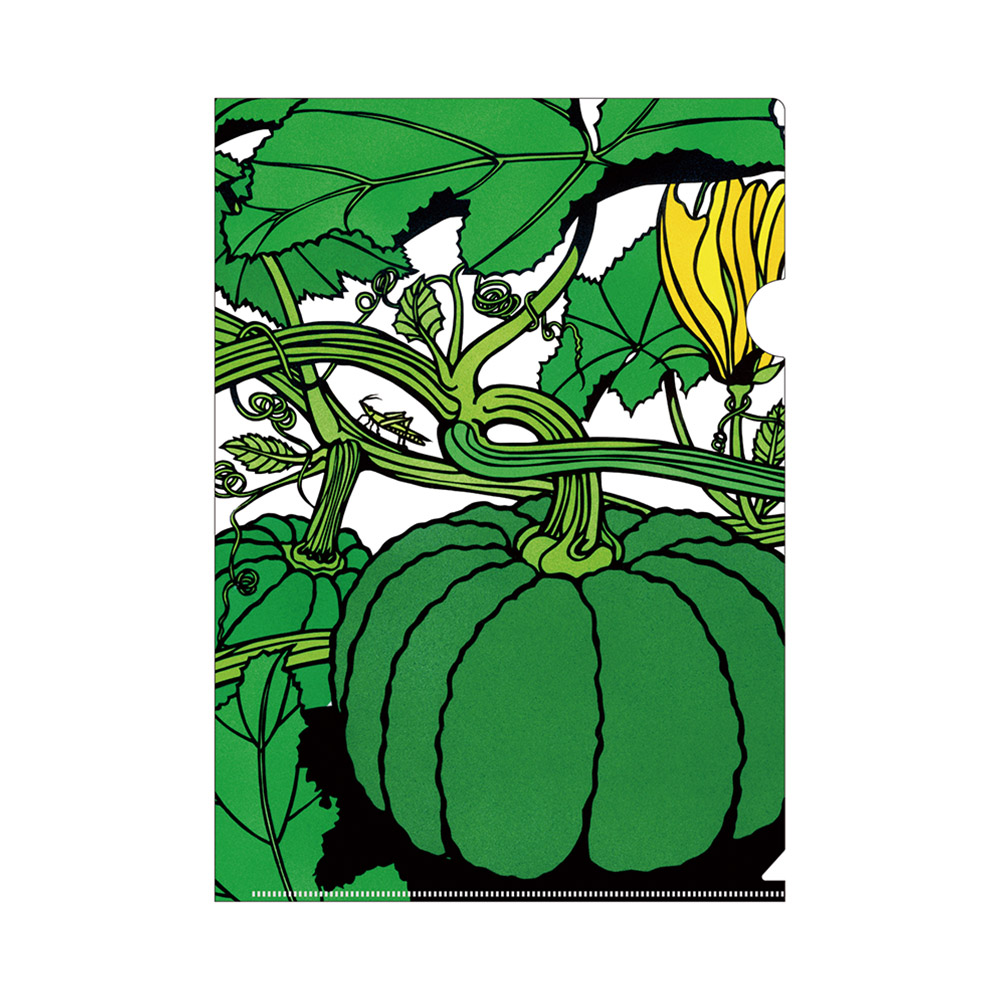 美術展ナビ 図録・グッズSHOP / クリアファイル「南瓜」 切り絵画家 久保修