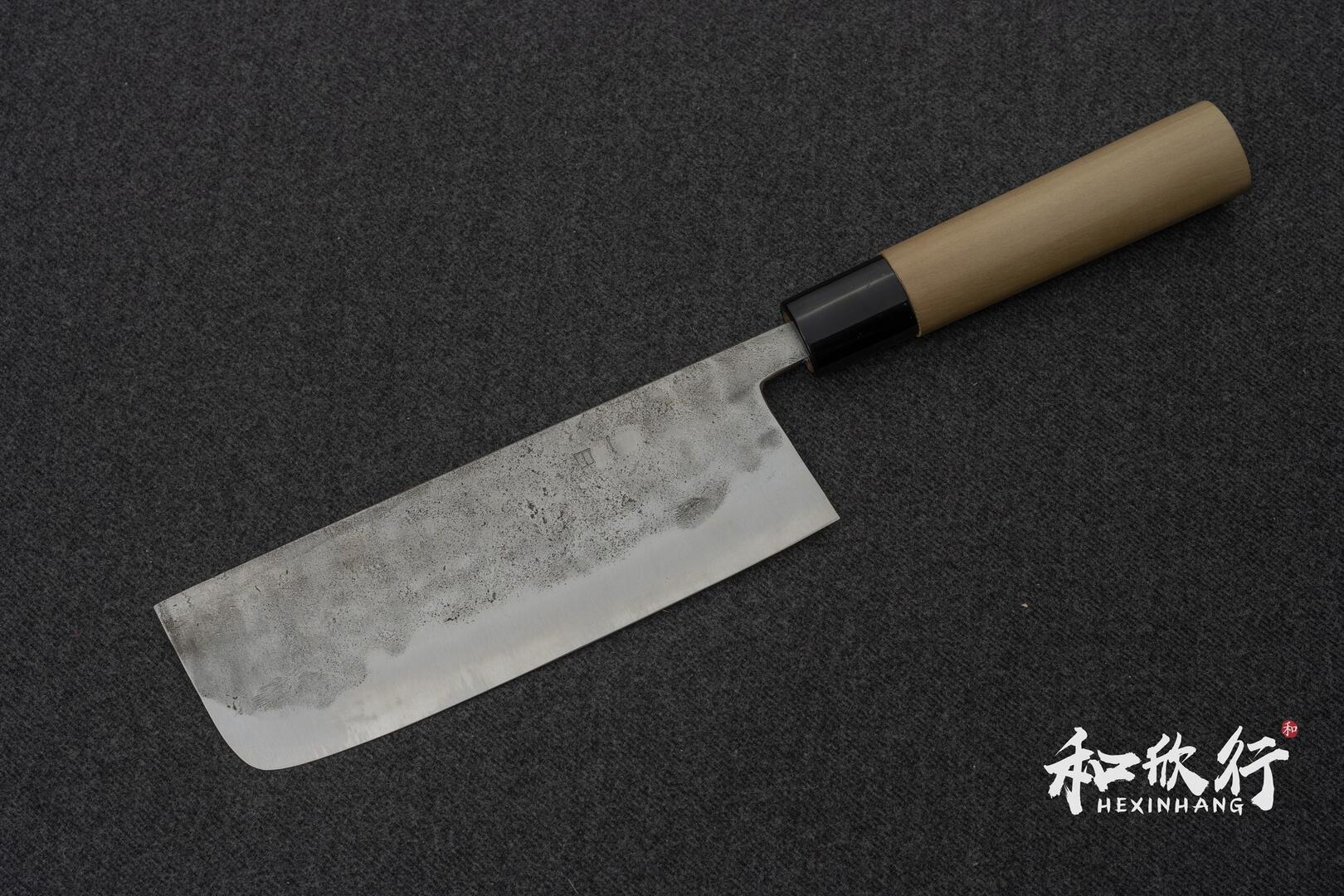 藤原照康作Fujiwara Teruyasu｜和式「なしじ」白一鋼梨地日式菜切165mm