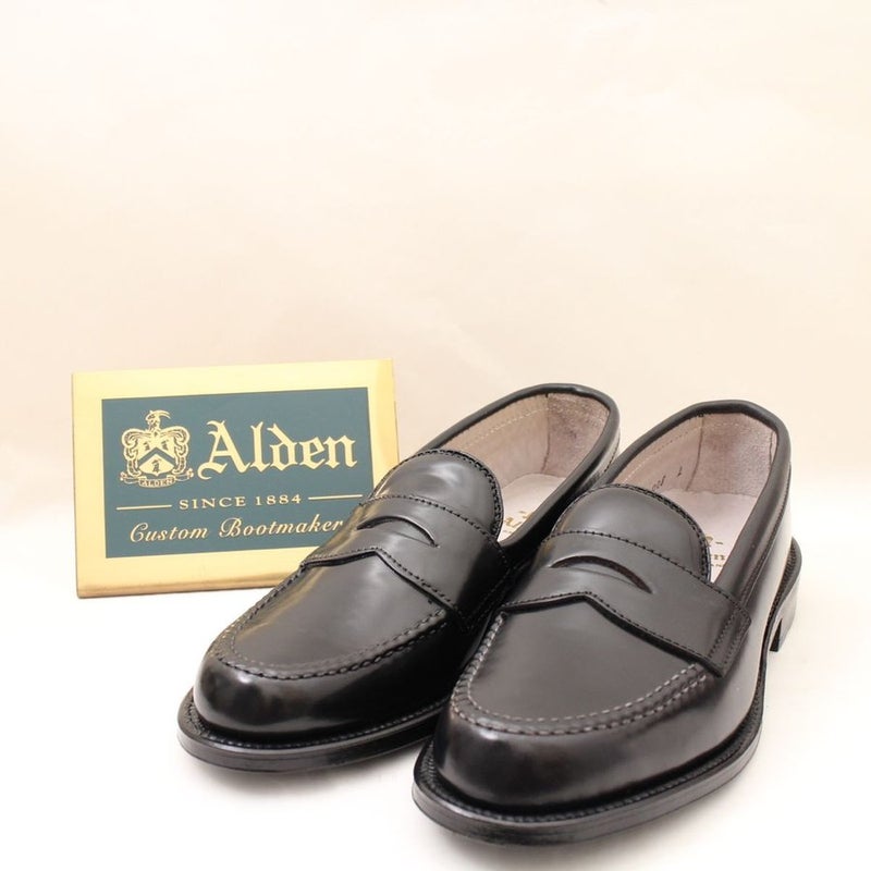 ALDEN オールデン 987 6D 黒 ペニーローファー シェルコードバン VAN