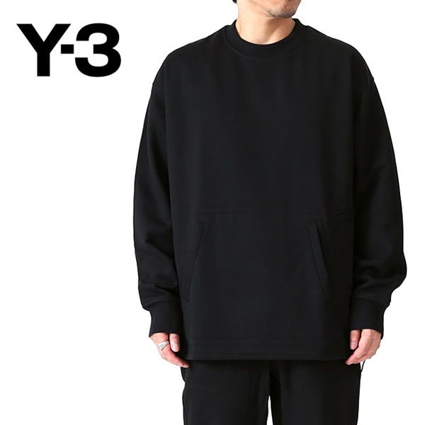 Y-3 ワイスリー ルーズフィット 前ポケット クルーネックスウェット