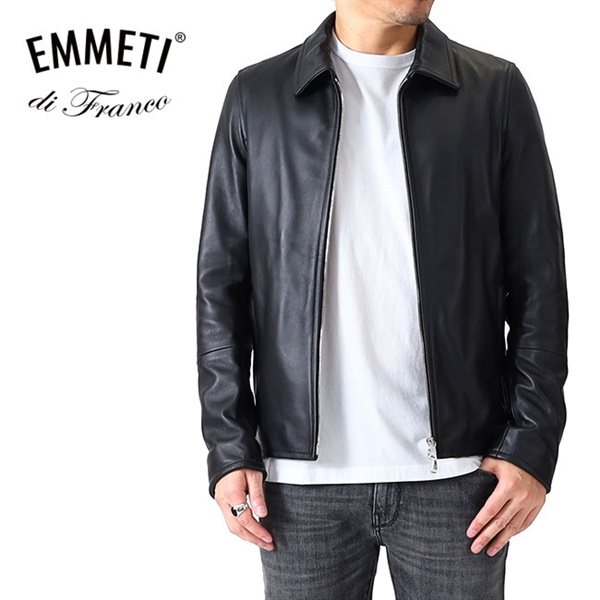 EMMETI エンメティ ERICK エリック ラムスキン 襟付き シングル