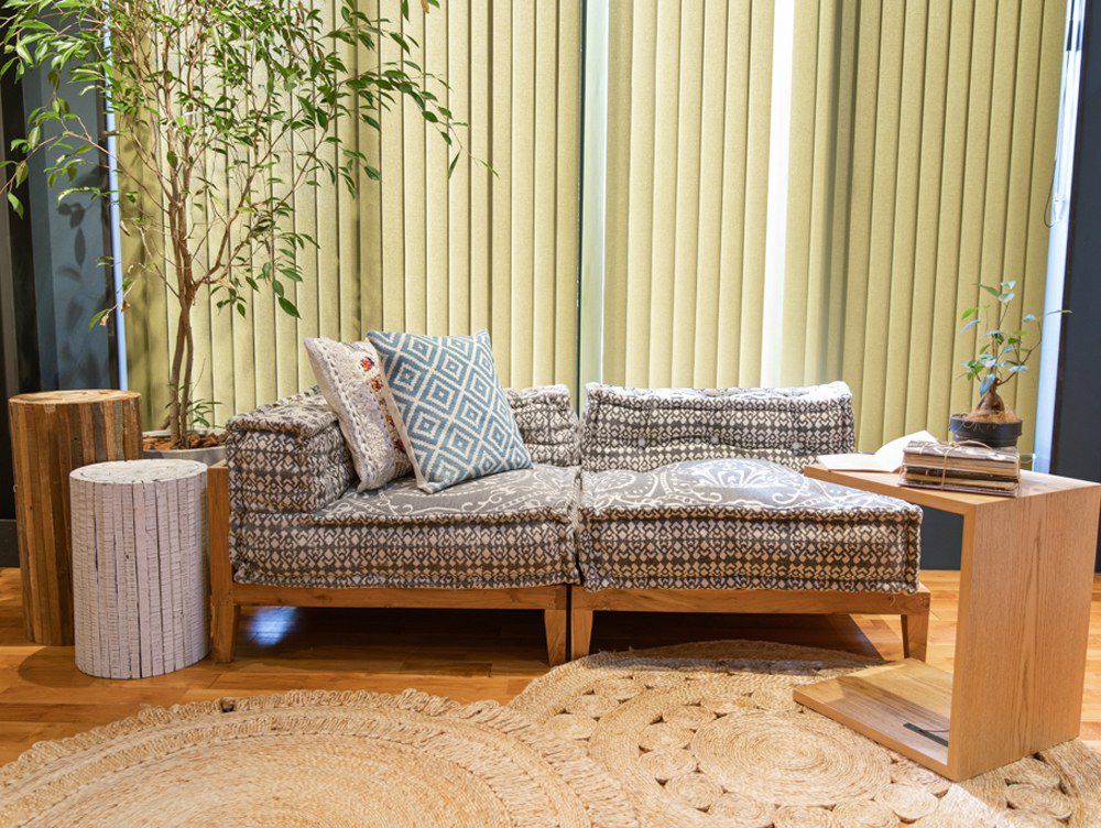 送料無料】ブロックマルチ ソファ センター ジオ グレー - a.depeche