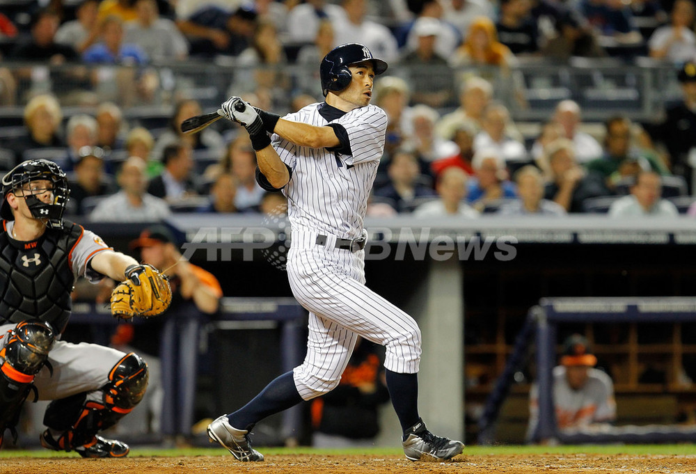 イチローがメジャー通算100本塁打、ヤンキース移籍後1号 写真9枚 国際