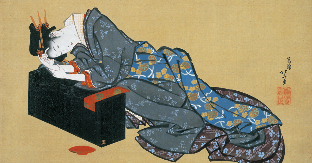 喜多川歌麿、葛飾北斎….人気浮世絵師の肉筆画が約200点！肉筆浮世絵の