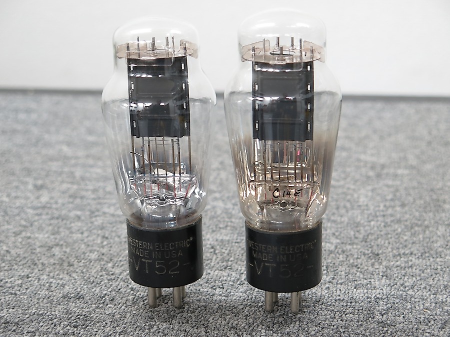 Western Electric VT52 刻印(2本) 真空管 出力管 @19148 / 中古