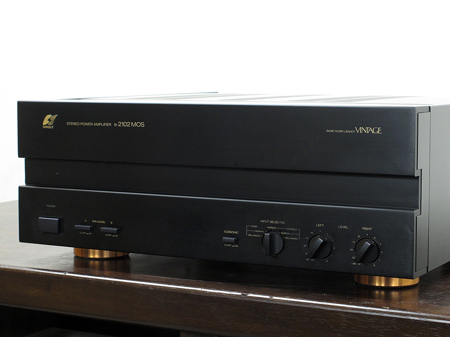 サンスイ SANSUI B-2102 MOS VINTAGE パワーアンプ @23283 / 中古