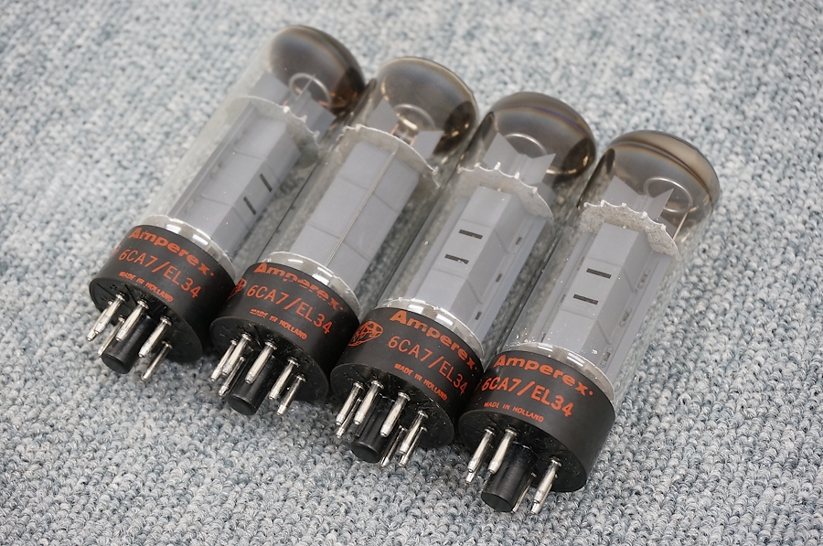 アンペレックス Amperex 6CA7/EL34(4本) 真空管 @24193 / 中古