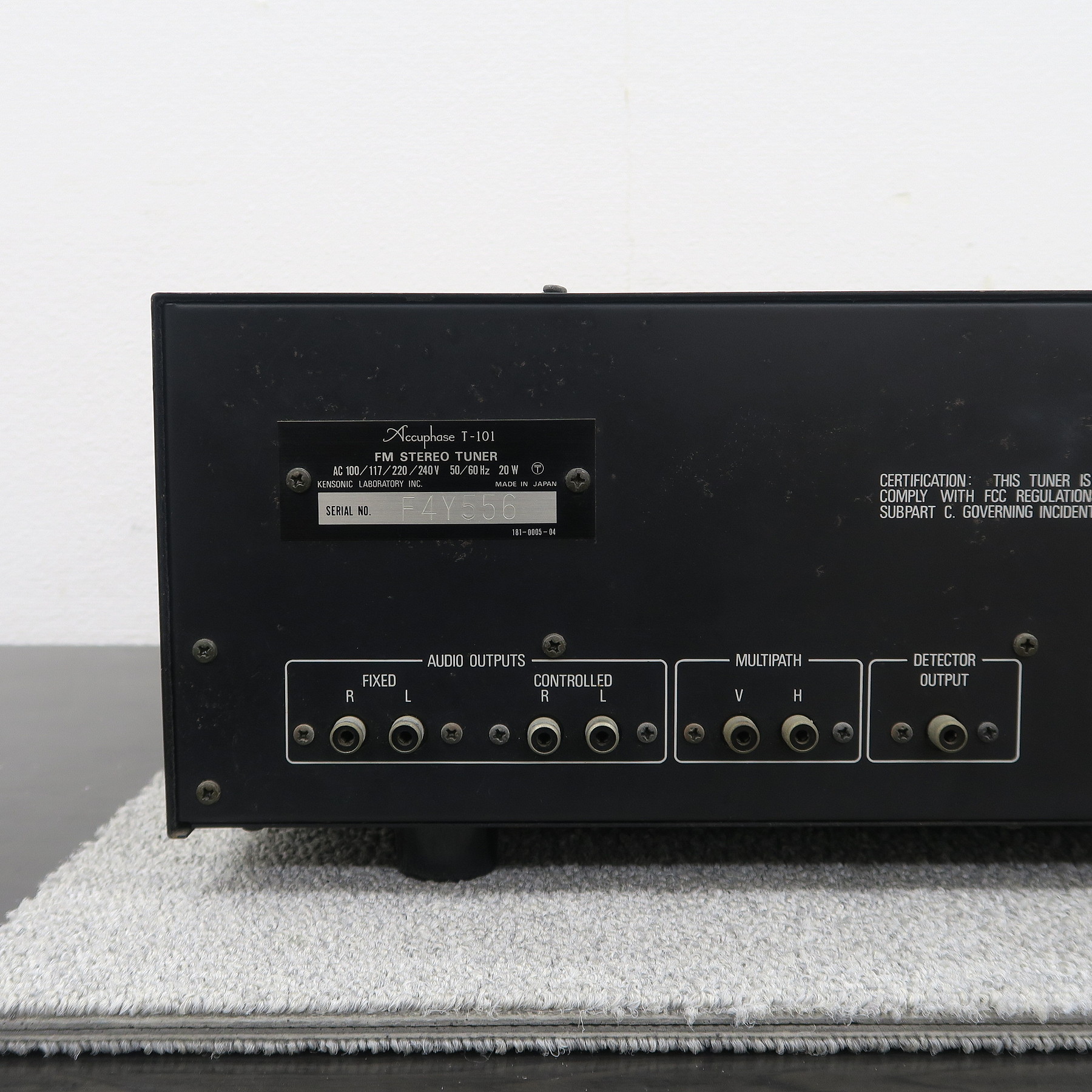 現状】Accuphase T-101 チューナー アキュフェーズ @57129 / 中古