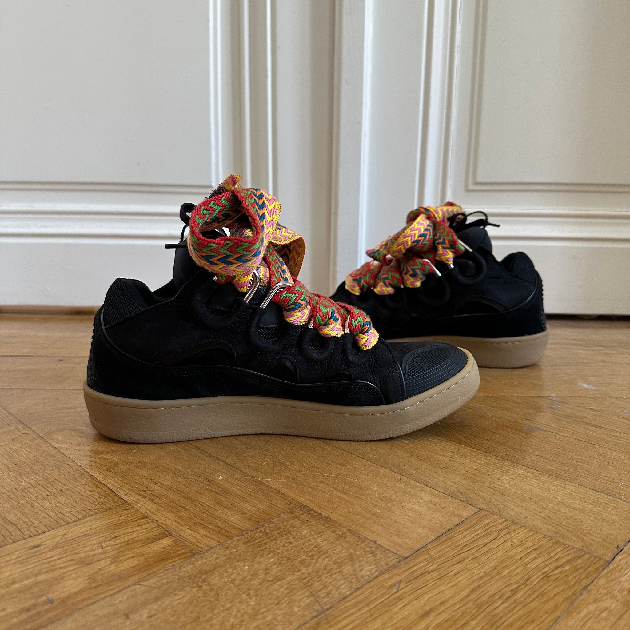 Lanvin FW20 Black Curb Sneaker - Ākaibu Store