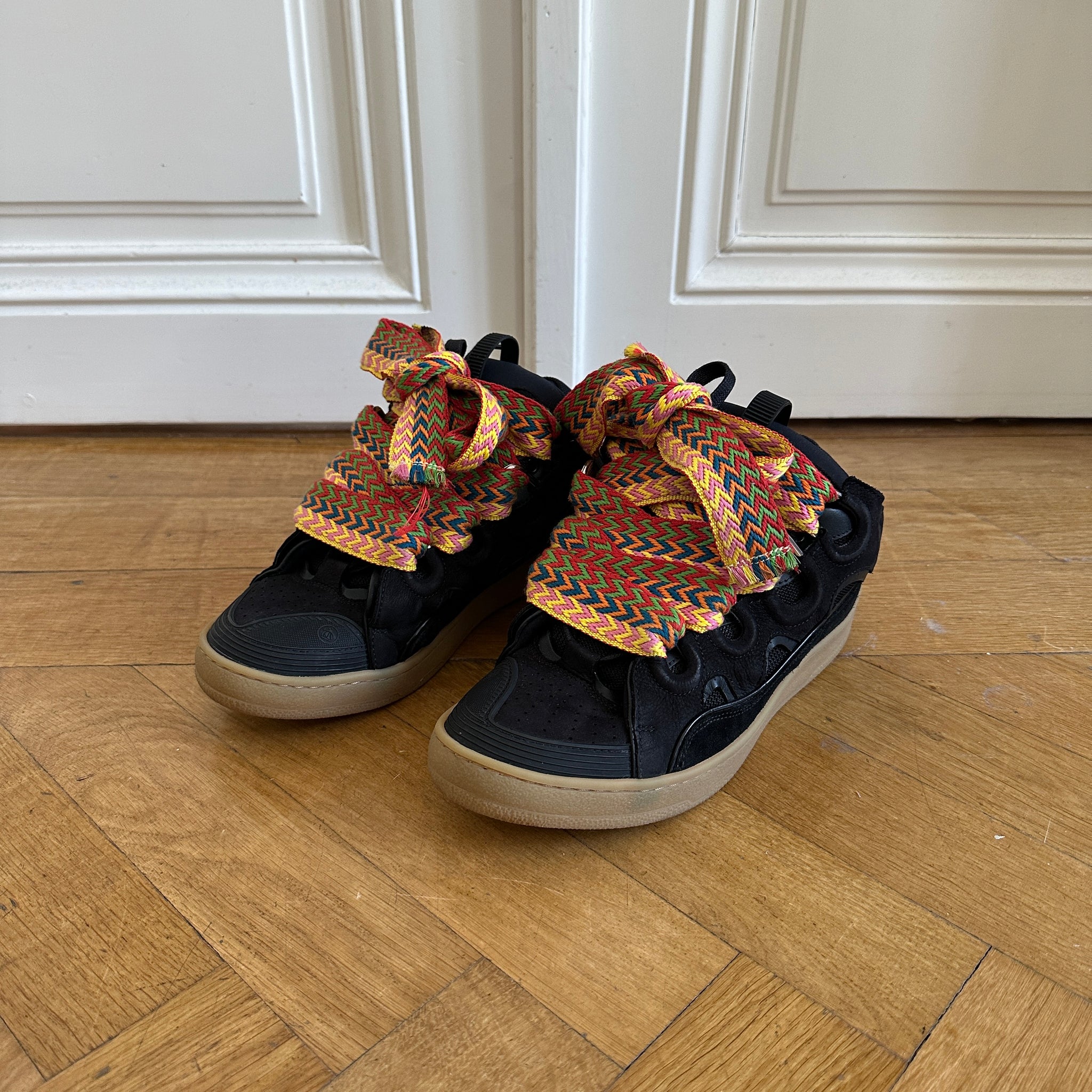 Lanvin FW20 Black Curb Sneaker - Ākaibu Store